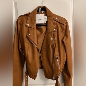 Brand NWT PISTOLA faux leather jacket.  Adorable for fall!